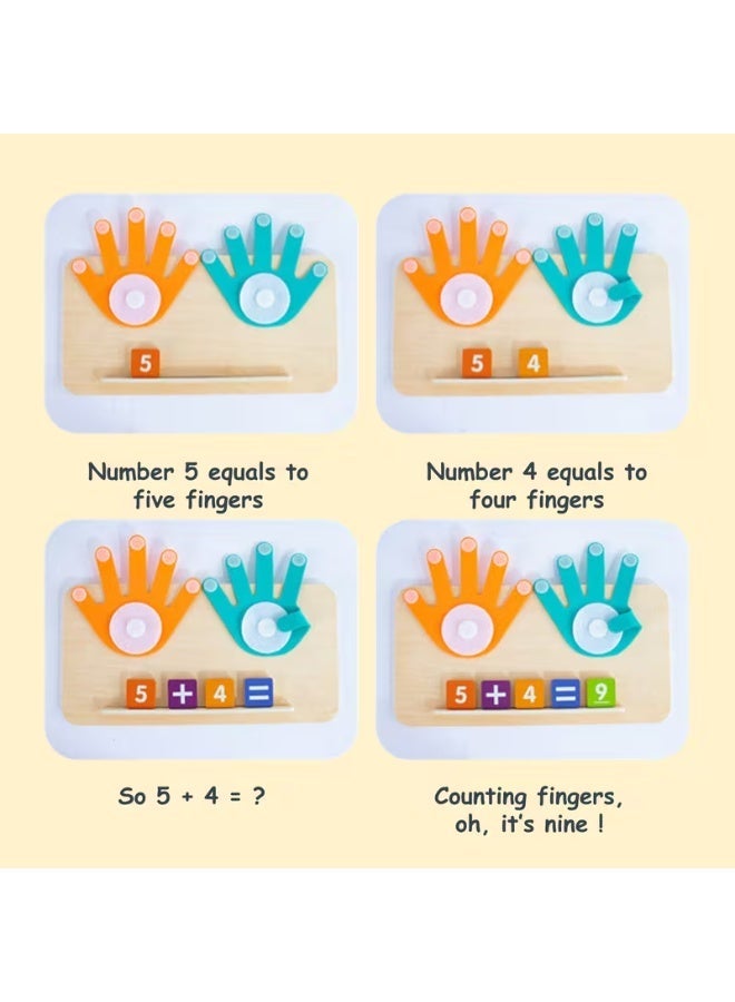 Twisoo Montessori Wooden Number Learning Toy for Toddlers Educational Finger Counting Math Game with Number Blocks for Early Learning, Cognitive Development & Math Skills for Kids (SMALL) - Image 3